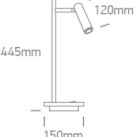 Stalinė LED lempa 3W + 6W 3000K 61132A/B/W