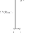 Stalinė LED lempa 3W + 8W 3000K 61132B/B/W