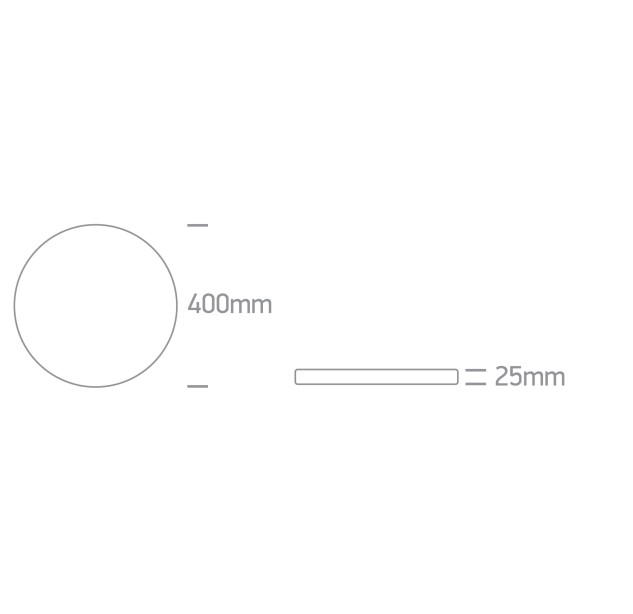 Lubinis LED šviestuvas 32W 62006B/W/V