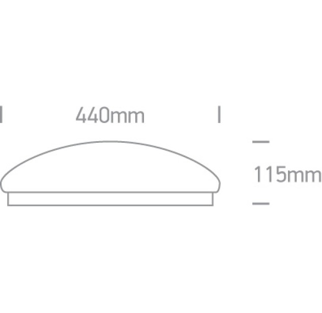 Lubinis LED šviestuvas 26W 3000K 62024C/W