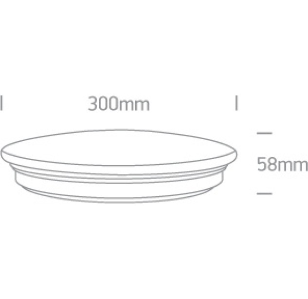 Lubinis LED šviestuvas 15W CCT 62026A/V