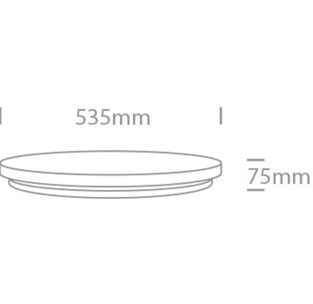 Lubinis LED šviestuvas 50W CCT 62026D/V
