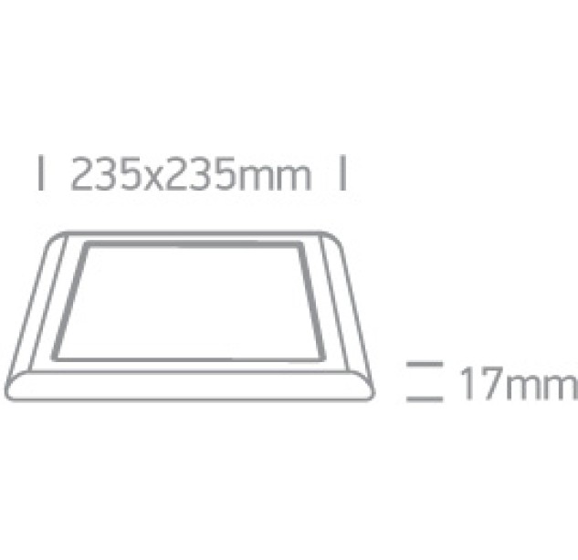 Lubinis LED šviestuvas 16W 4000K 62116FA/W/C