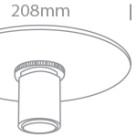 Dekoratyvinis šviestuvas 12W E27 62120/BBS