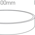 Lubinis LED šviestuvas 25W 4000K 62125D/W/C Lubinis LED šviestuvas 25W 4000K 62125D/W/C