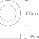 Lubinis LED šviestuvas 30W CCT IP40 62130F/W/V Lubinis LED šviestuvas 30W CCT IP40 62130F/W/V
