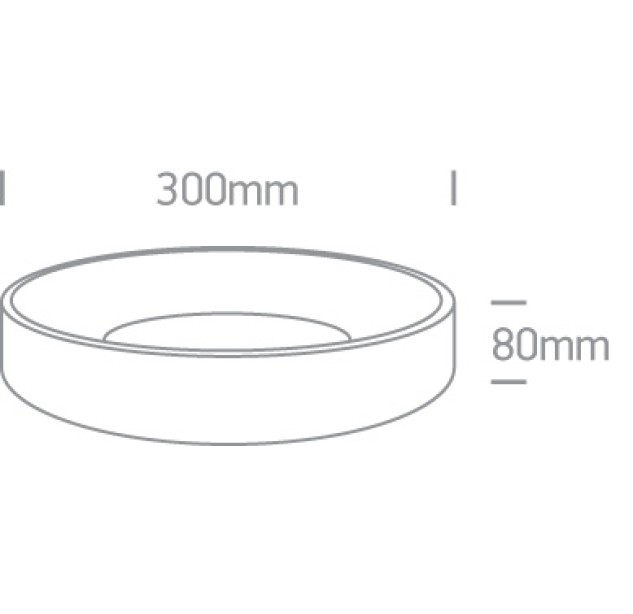 Lubinis LED šviestuvas 20W CCT 62130N/AN/V