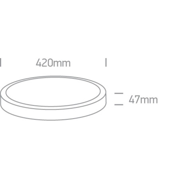 Lubinis LED šviestuvas 40W CCT IP40 62140F/W/V Lubinis LED šviestuvas 40W CCT IP40 62140F/W/V