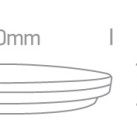 Lubinis LED šviestuvas 55W 3000K 62146/B/W