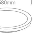 Lubinis LED šviestuvas 48W CCT 62148L/B/V Lubinis LED šviestuvas 48W CCT 62148L/B/V