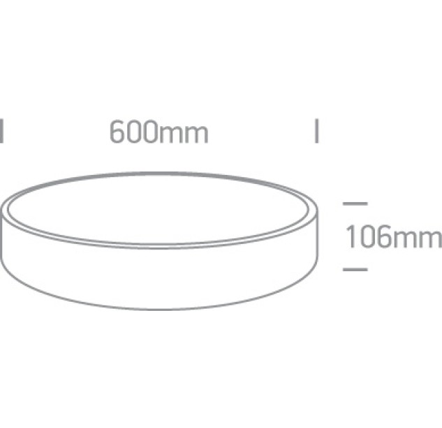 Lubinis LED šviestuvas 50W 4000K 62150D/W/C