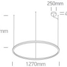 Dekoratyvinis LED šviestuvas 65W 3000K 62156C/BBS/W Dekoratyvinis LED šviestuvas 65W 3000K 62156C/BBS/W