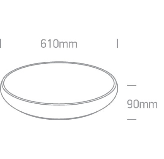 Lubinis LED šviestuvas 62W 3000K 62160/W/W