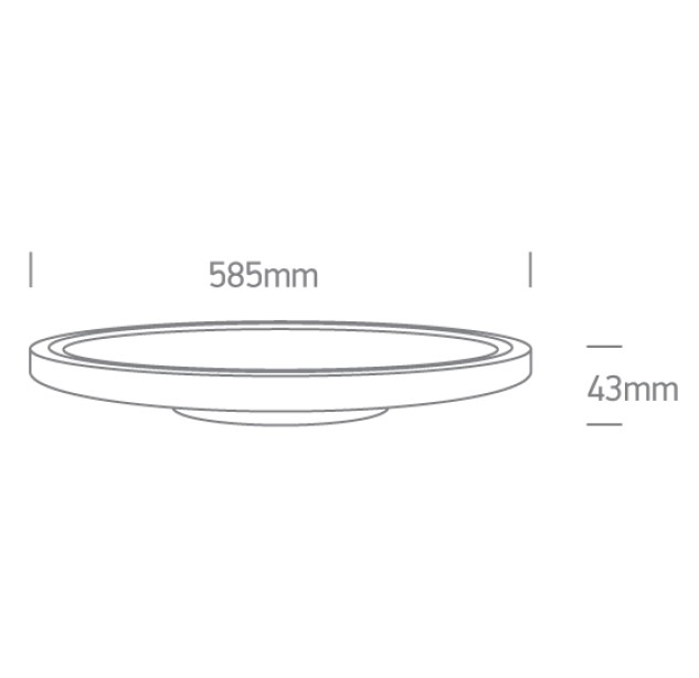 Lubinis LED šviestuvas 60W 4000K 62160FB/W/C Lubinis LED šviestuvas 60W 4000K 62160FB/W/C