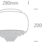 Dekoratyvinis šviestuvas 4x4x9W G9 62170A