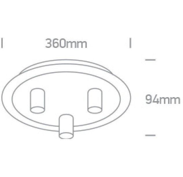 Dekoratyvinis šviestuvas 3x3x12W E27 62172B/BS