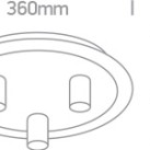 Dekoratyvinis šviestuvas 3x3x12W E27 62172B/BS