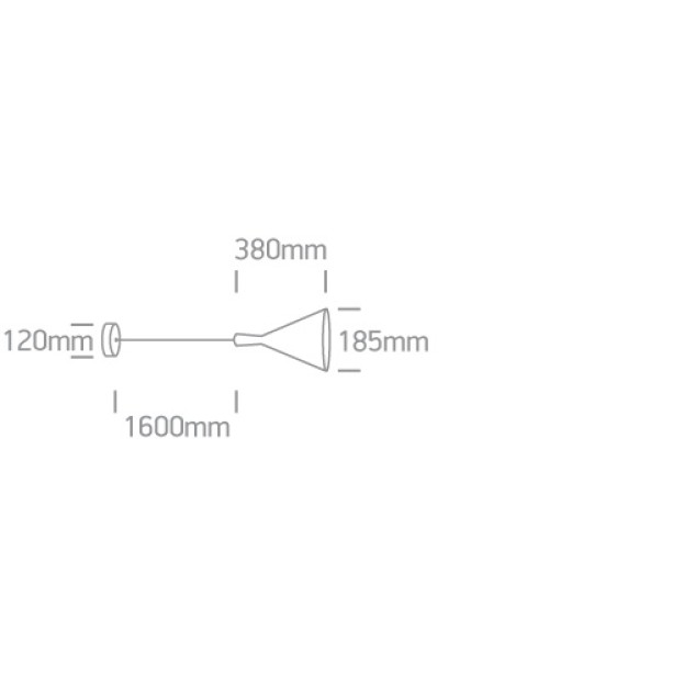 Pakabinamas šviestuvas 12W E27 63040/B/BS