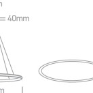 Dekoratyvinis LED šviestuvas 25W 3000K 63046/W