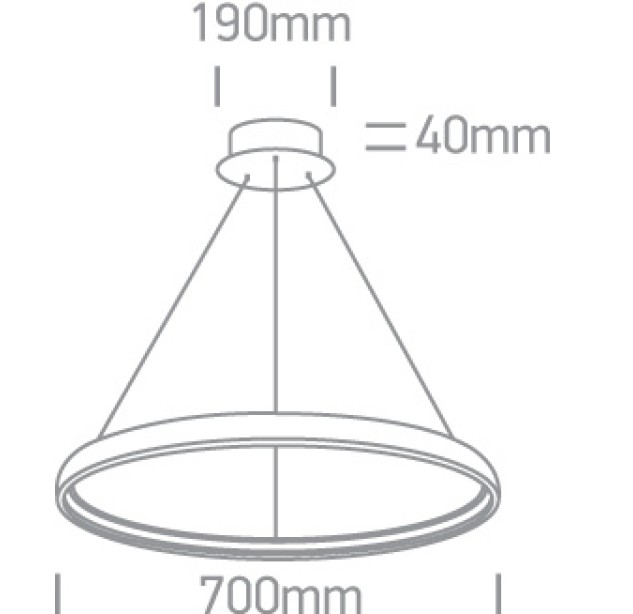 Decorative LED light fixture 40W 3000K 63050/W Decorative LED light fixture 40W 3000K 63050/W
