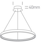 Decorative LED light fixture 40W 3000K 63050/W Decorative LED light fixture 40W 3000K 63050/W