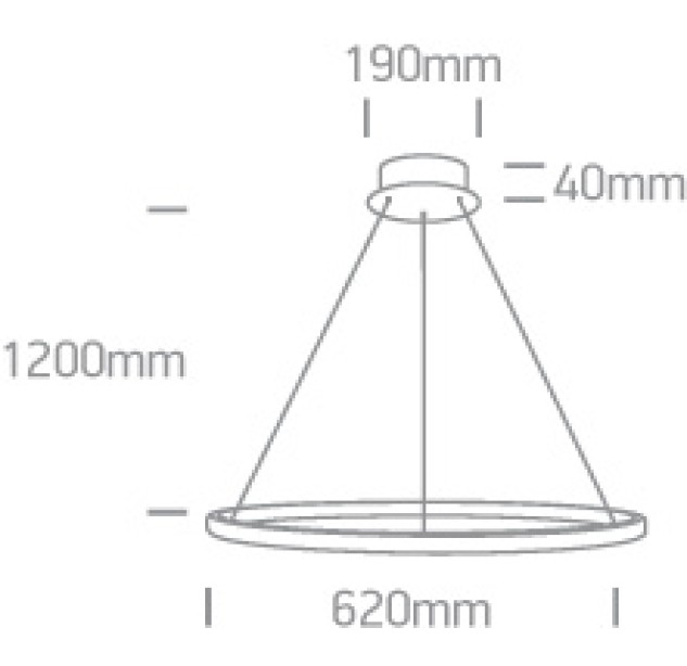 Dekoratyvinis LED šviestuvas 20W 3000K 63054A/B