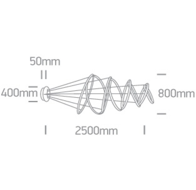 Dekoratyvinis LED šviestuvas 150W 3000K 63054C/B