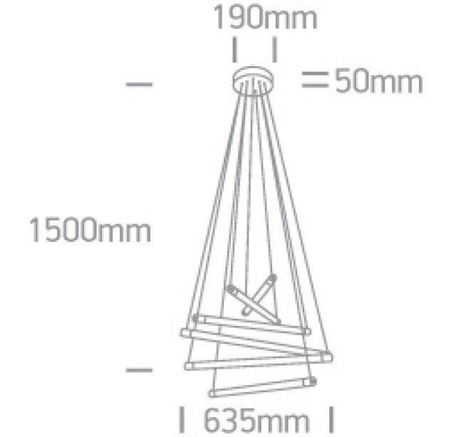 Decorative LED light fixture 65W 3000K 63056/BBS Decorative LED light fixture 65W 3000K 63056/BBS
