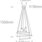 Decorative LED light fixture 65W 3000K 63056/BBS Decorative LED light fixture 65W 3000K 63056/BBS