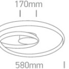 Dekoratyvinis LED šviestuvas 30W 3000K 63066/B