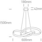 Dekoratyvinis LED šviestuvas 30W 3000K 63066A/B