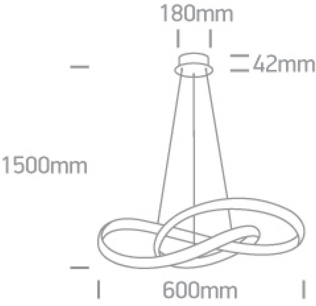 Dekoratyvinis LED šviestuvas 30W 3000K 63066A/W Dekoratyvinis LED šviestuvas 30W 3000K 63066A/W