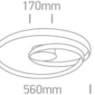 Dekoratyvinis LED šviestuvas 30W 3000K 63068/BS