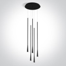Dekoratyvinis LED šviestuvas 5x5W 3000K 63076C/B/W