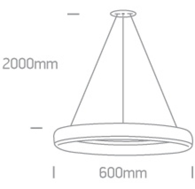 Dekoratyvinis LED šviestuvas 40W 3000K 63114/B/W Dekoratyvinis LED šviestuvas 40W 3000K 63114/B/W