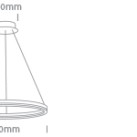 Dekoratyvinis LED šviestuvas 40W 3000K 63144A/B/W