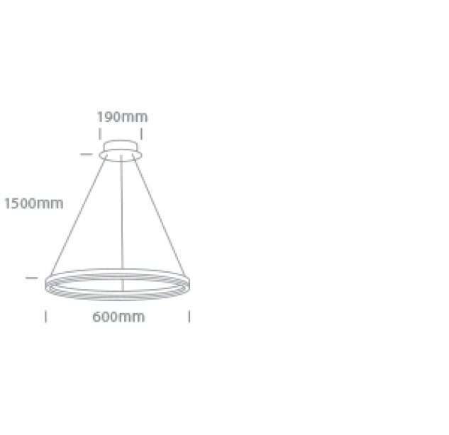 Dekoratyvinis LED šviestuvas 40W 3000K 63144A/BS/W