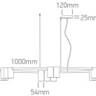 Pakabinamas šviestuvas 15x15x7W GU10 63146D/B Pakabinamas šviestuvas 15x15x7W GU10 63146D/B