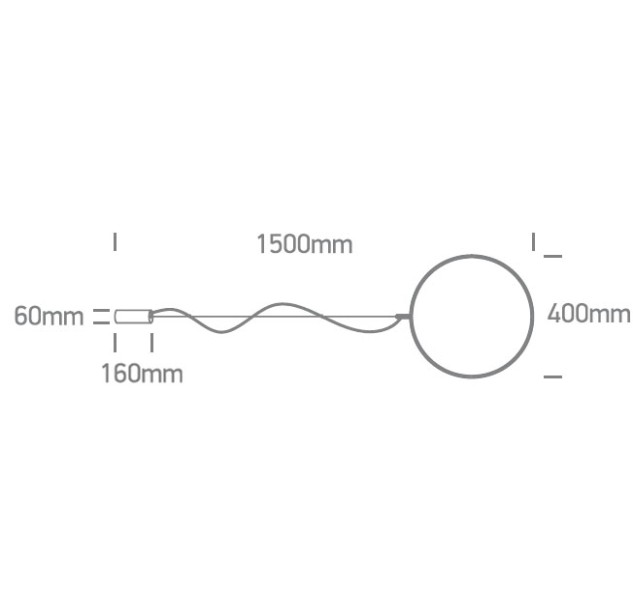 Dekoratyvinis LED šviestuvas 20W 3000K 63152A/B/W