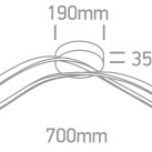 Dekoratyvinis LED šviestuvas 40W 3000K 63154A/CH/W Dekoratyvinis LED šviestuvas 40W 3000K 63154A/CH/W