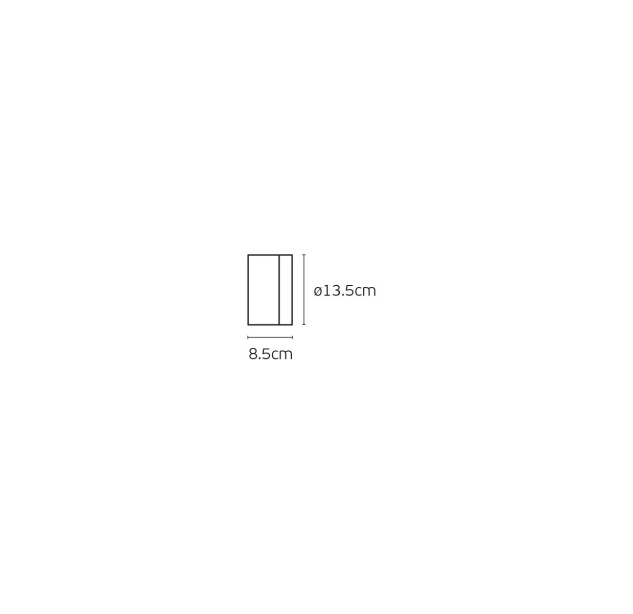 Sieninis šviestuvas GLACE 5W 3000K 64174-004808 Sieninis šviestuvas GLACE 5W 3000K 64174-004808