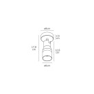 Sieninis/Lubinis šviestuvas ILUMA Max 12W LED GU10 64174-041108 Sieninis/Lubinis šviestuvas ILUMA Max 12W LED GU10 64174-041108