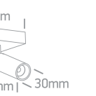 Lubinis/sieninis LED šviestuvas 5W 3000K 65004A/B/W