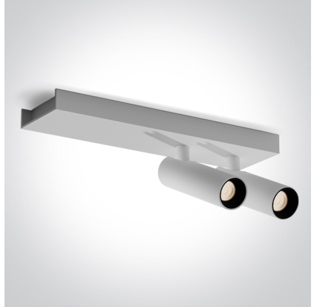 Lubinis/sieninis LED šviestuvas 2x5W 3000K 65004B/W/W