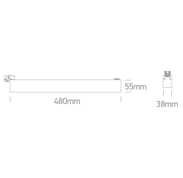 Bėginis LED šviestuvas 36W CCT 65028BT/B/V