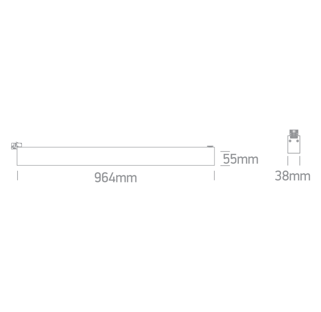 Bėginis LED šviestuvas 48W CCT 65028CT/B/V Bėginis LED šviestuvas 48W CCT 65028CT/B/V