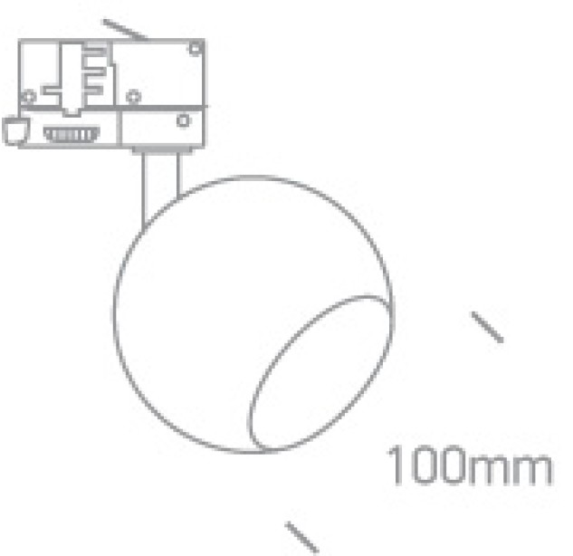 Bėginis šviestuvas 10W GU10 65105BT/B