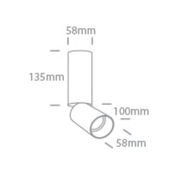 Lubinis šviestuvas 10W GU10 65105EA/B