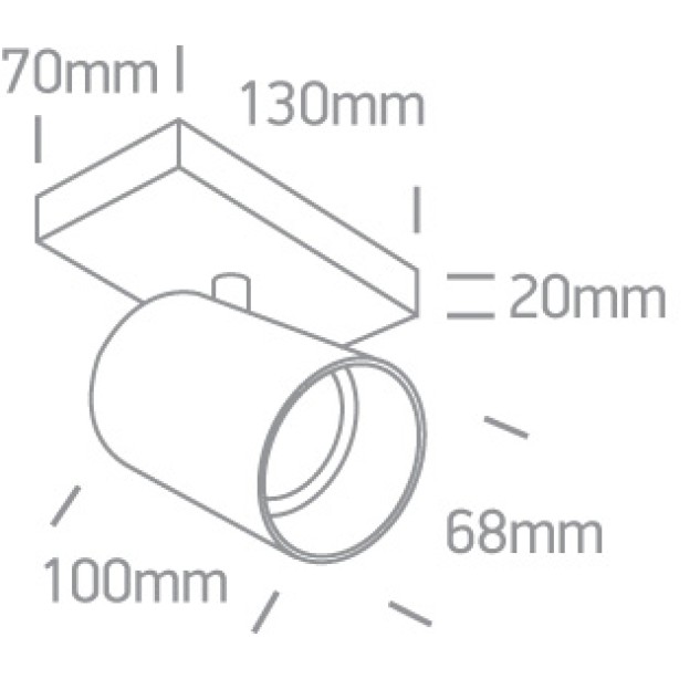 Lubinis/sieninis šviestuvas 10W GU10 65105N/BBS Lubinis/sieninis šviestuvas 10W GU10 65105N/BBS