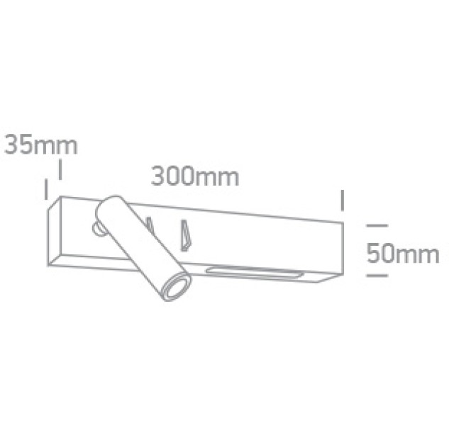 3W+6W 3000K Wall-Mounted LED Light Fixture 65146/B/W